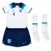 Inglaterra Declan Rice #4 Primera Equipación Niños Mundial 2022 Manga Corta (+ Pantalones cortos)
